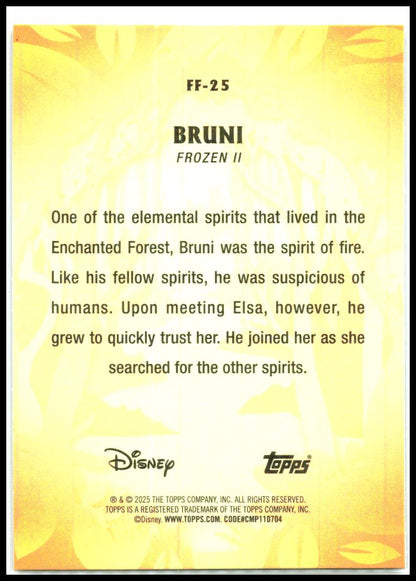 2025 Topps Disney Wonder Furry Friends FoilFractor #FF-25 Bruni