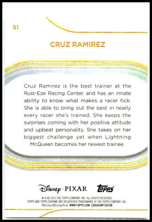 2025 Topps Chrome Disney Mini-Diamonds #51 Cruz Ramirez