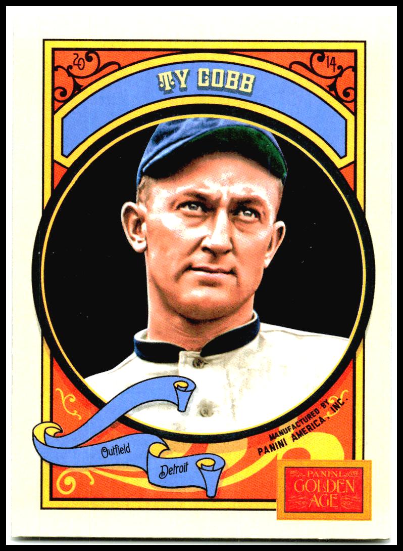 2014 Panini Golden Age #22 Ty Cobb Detroit Tigers
