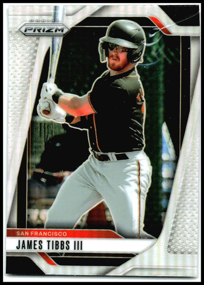 2025 Panini Prizm Silver Prizms #292 James Tibbs III San Francisco Giants