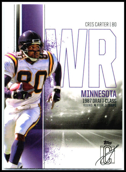 2024 Topps Signature Class #32 Cris Carter Minnesota Vikings