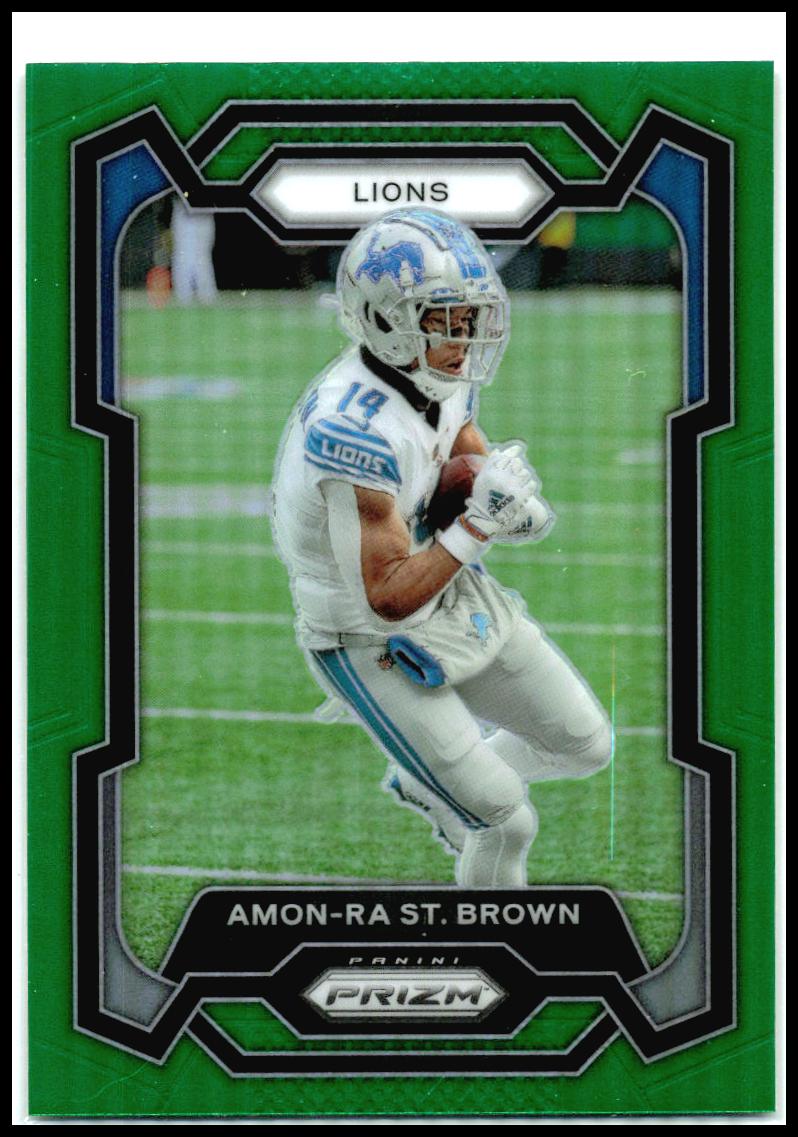 2023 Panini Prizm Green #96 Amon-Ra St. Brown Detroit Lions