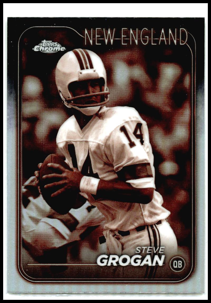 2024 Topps Chrome Sepia Refractor #132 Steve Grogan New England Patriots