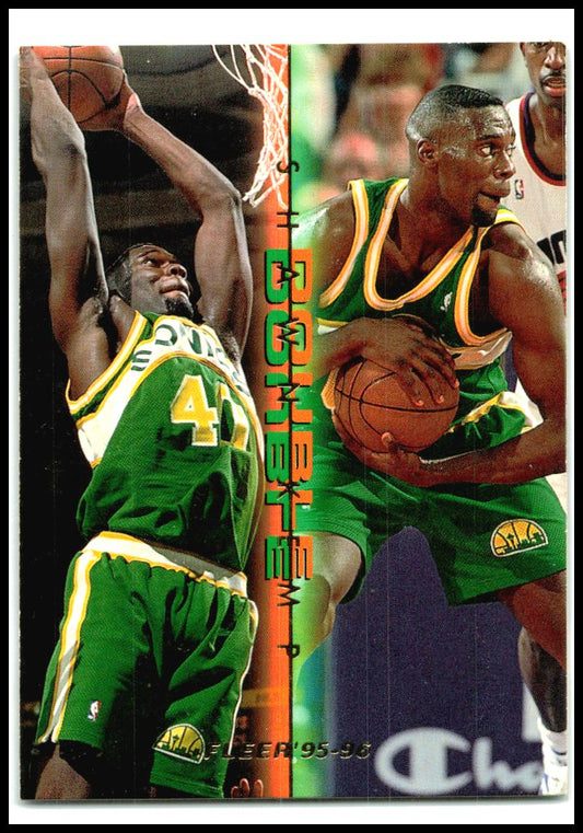 1995-96 Fleer Double Double #6 Shawn Kemp Seattle SuperSonics