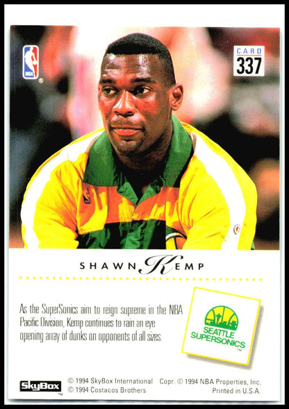 1993-94 SkyBox Premium #337 Shawn Kemp Seattle SuperSonics