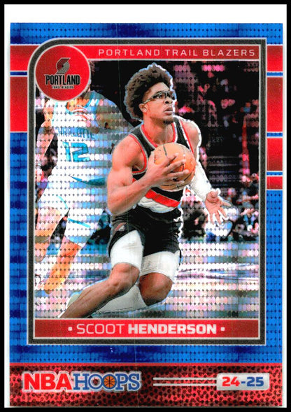 2024-25 hoops Pulsar Blue Prizms Premium /99 #13 Scoot Henderson Portland