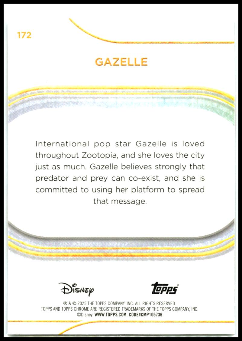 2025 Topps Chrome Disney #172 Gazelle