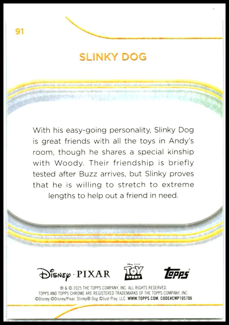 2025 Topps Chrome Disney #91 Slinky Dog