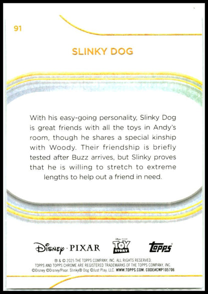 2025 Topps Chrome Disney #91 Slinky Dog