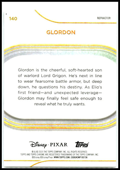 2025 Topps Chrome Disney Refractor #140 Glordon