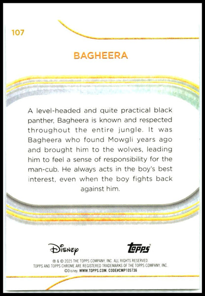 2025 Topps Chrome Disney #107 Bagheera