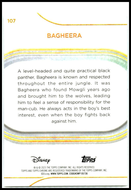 2025 Topps Chrome Disney #107 Bagheera