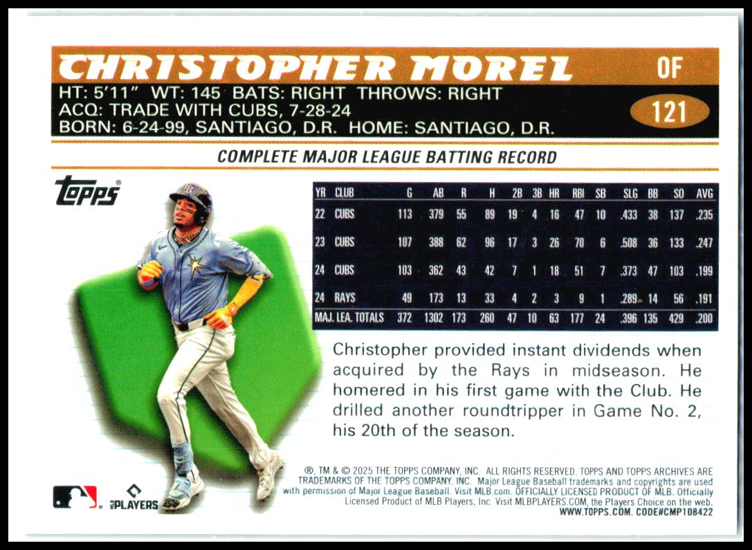2025 Topps Archives #121 Christopher Morel