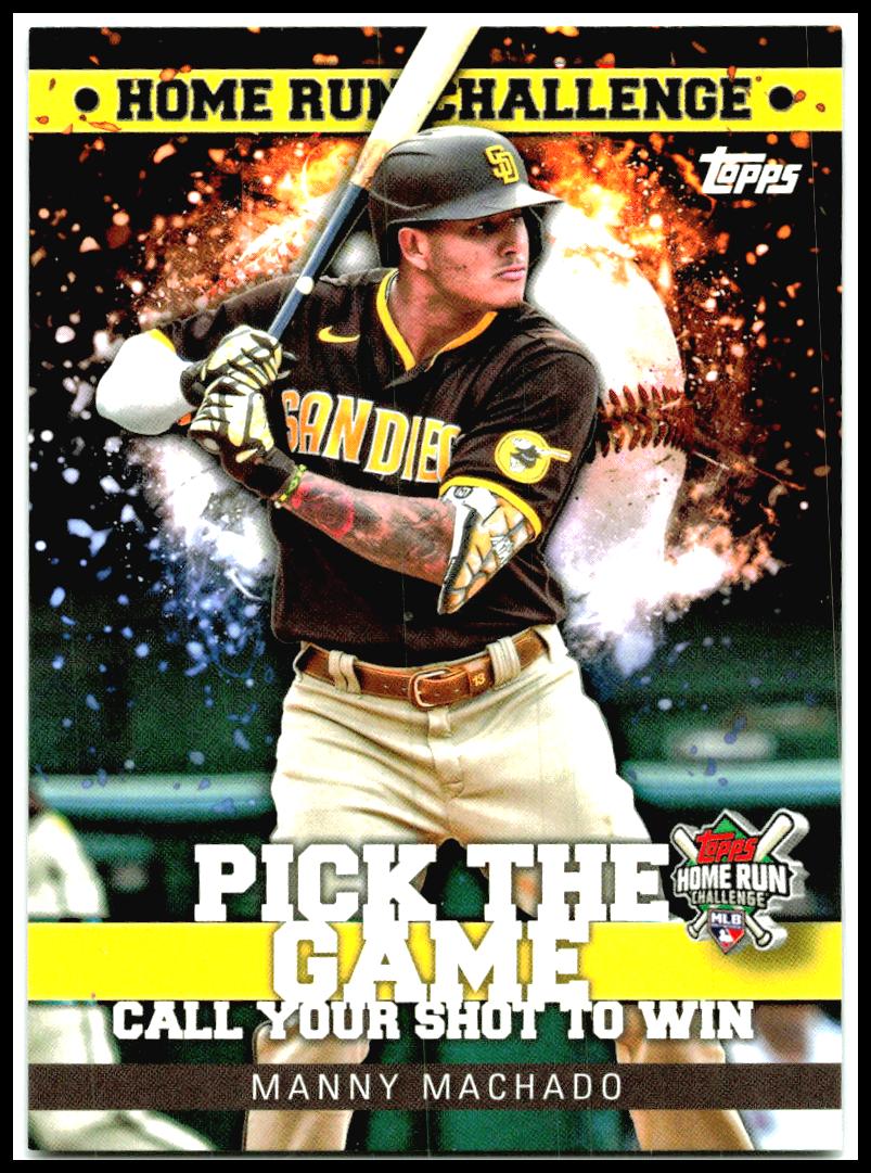 2022 Topps Home Run Challenge Code Card #HRC-20 Manny Machado San Diego Padres