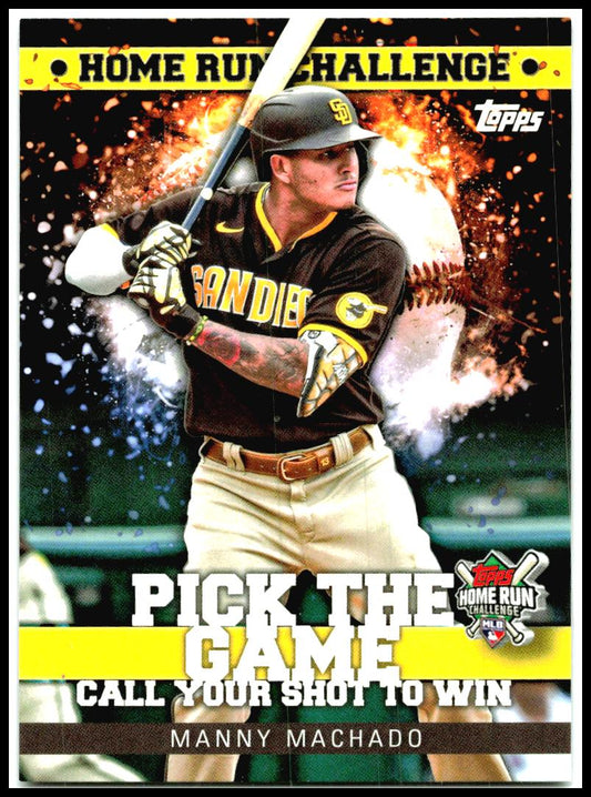 2022 Topps Home Run Challenge Code Card #HRC-20 Manny Machado San Diego Padres