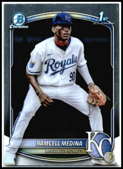 2025 Bowman Chrome Prospects #BCP-187 Ramcell Medina Kansas City Royals