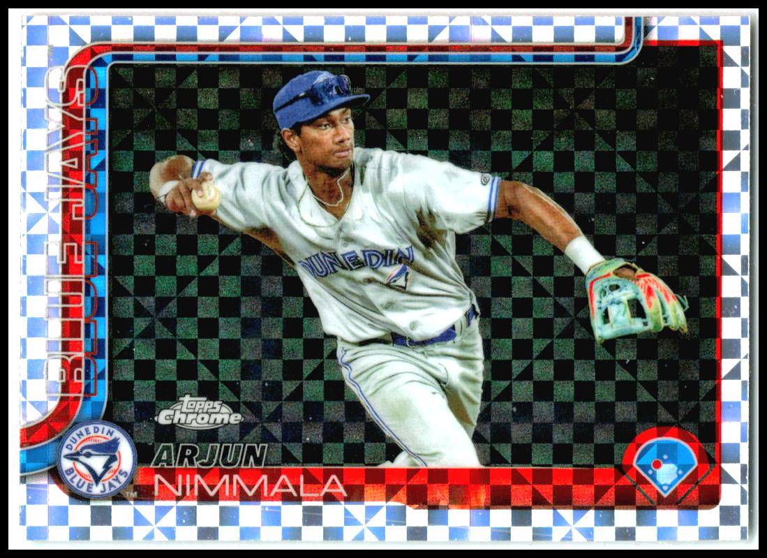 2025 Topps Pro Debut Chrome X-Fractor #PDC-30 Arjun Nimmala Dunedin Blue Jays