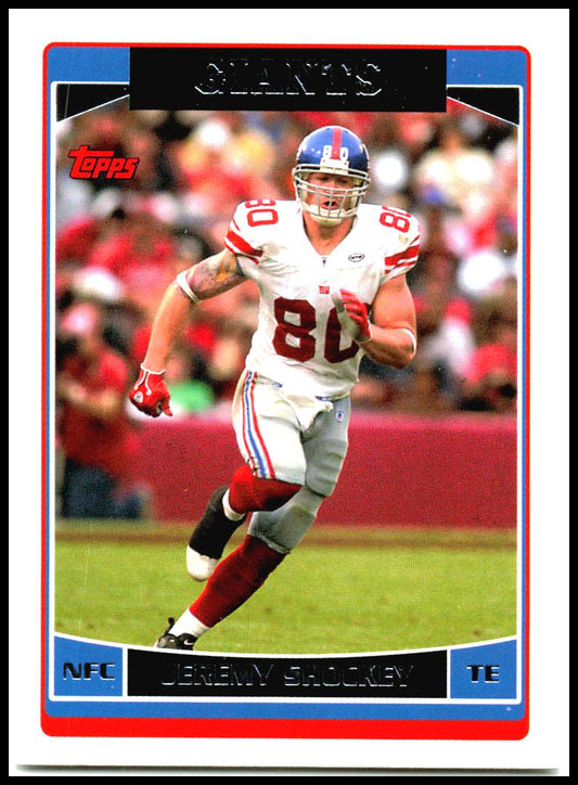 2006 Topps New York Giants #NYG1 Jeremy Shockey New York Giants