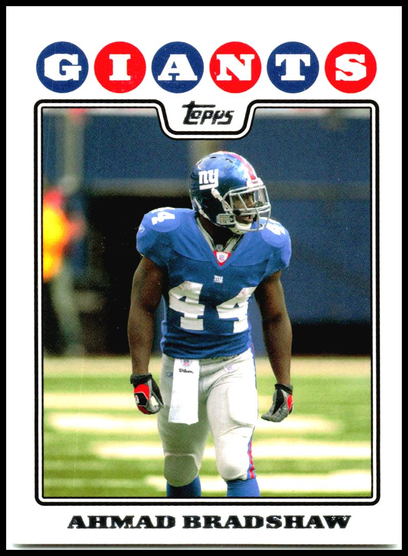 2008 Topps #110 Ahmad Bradshaw New York Giants