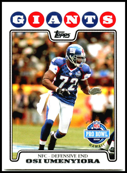 2008 Topps #303 Osi Umenyiora New York Giants
