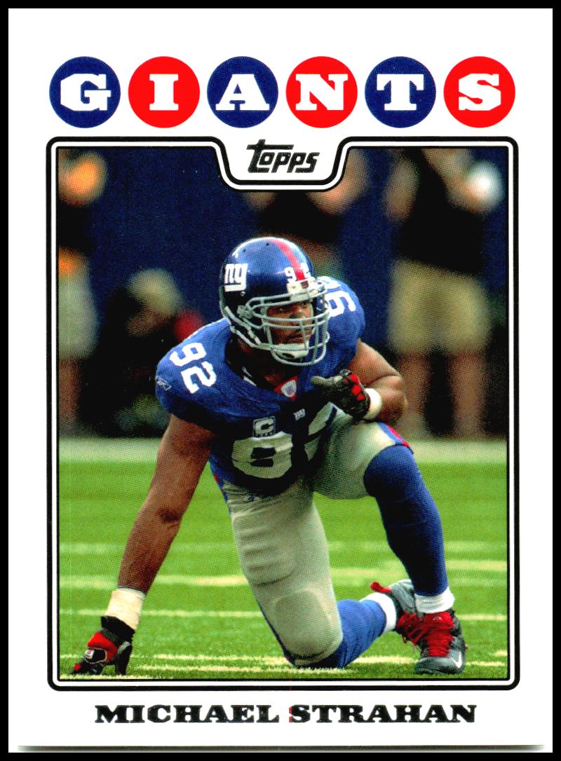 2008 Topps #219 Michael Strahan New York Giants