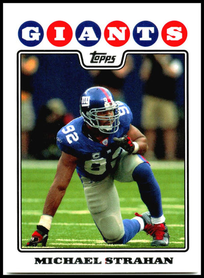 2008 Topps #219 Michael Strahan New York Giants