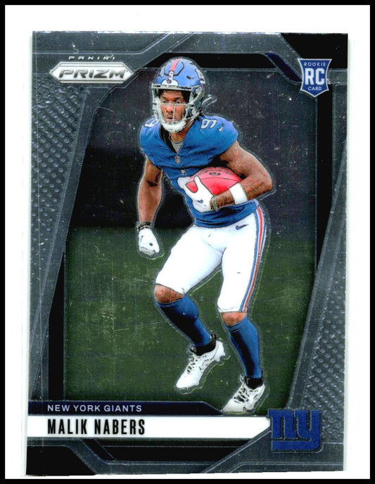 2024 Panini Prizm #370 Malik Nabers Rookie New York Giants