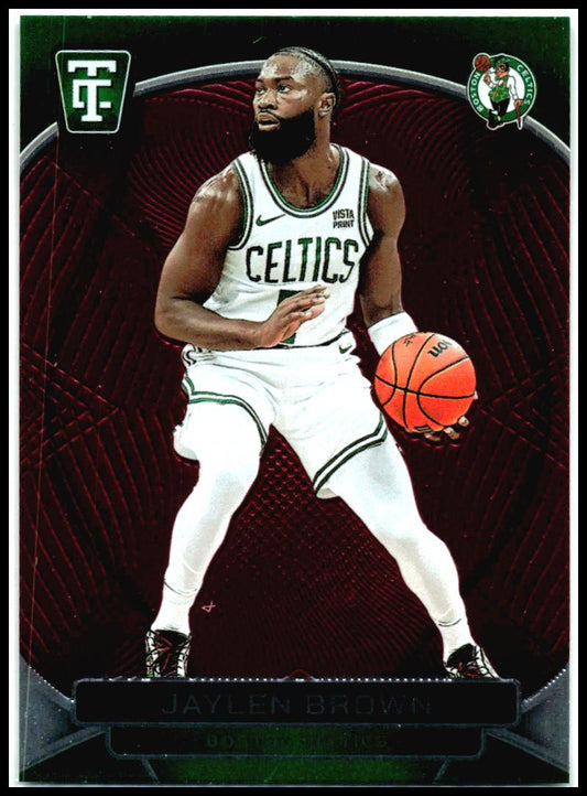 2024-25 Panini Totally Certified Mirror Maroon #14 Jaylen Brown Boston Celtics