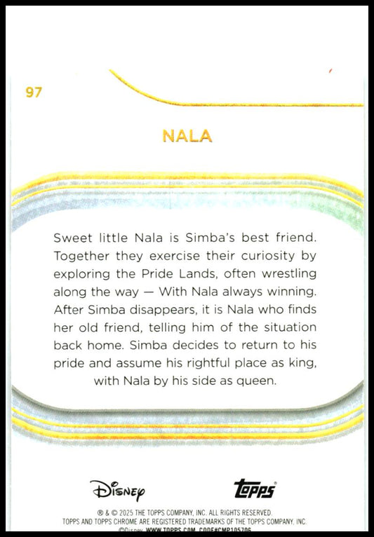 2025 Topps Chrome Disney #97 Nala
