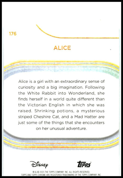 2025 Topps Chrome Disney #176 Alice