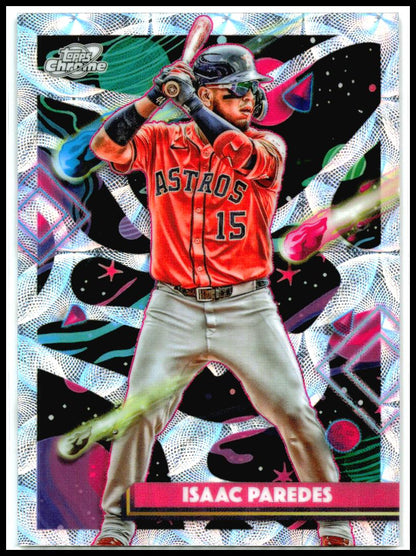 2025 Topps Chrome Cosmic Nucleus Refractor #90 Isaac Paredes Arizona