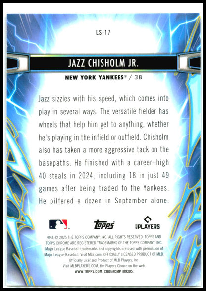 2025 Topps Chrome Cosmic Light Speed #LS-17 Jazz Chisholm JR.