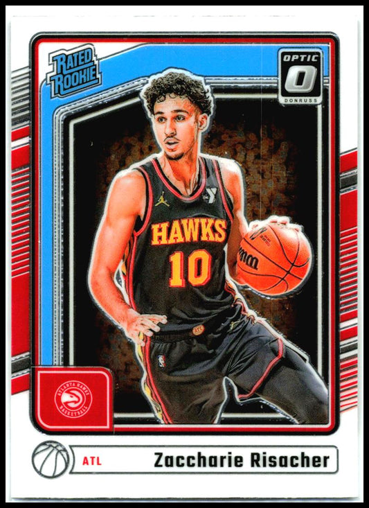 2024-25 Donruss Optic #268 Zaccharie Risacher Rookie Atlanta Hawks