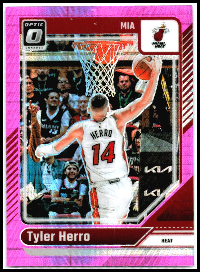 2024-25 Donruss Optic Hyper Pink #200 Tyler Herro Miami Heat