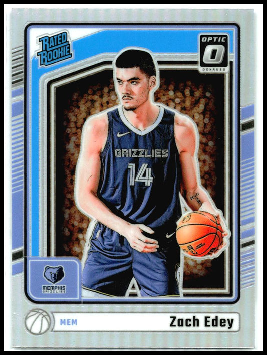 2024-25 Donruss Optic Holo #288 Zach Edey Rookie Memphis Grizzlies