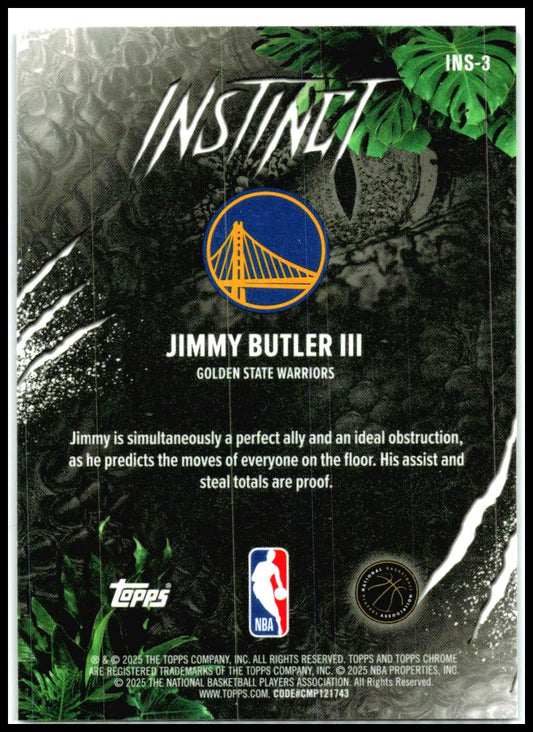 2025-26 Topps Chrome instinct #INS-3 Jimmy Butler III