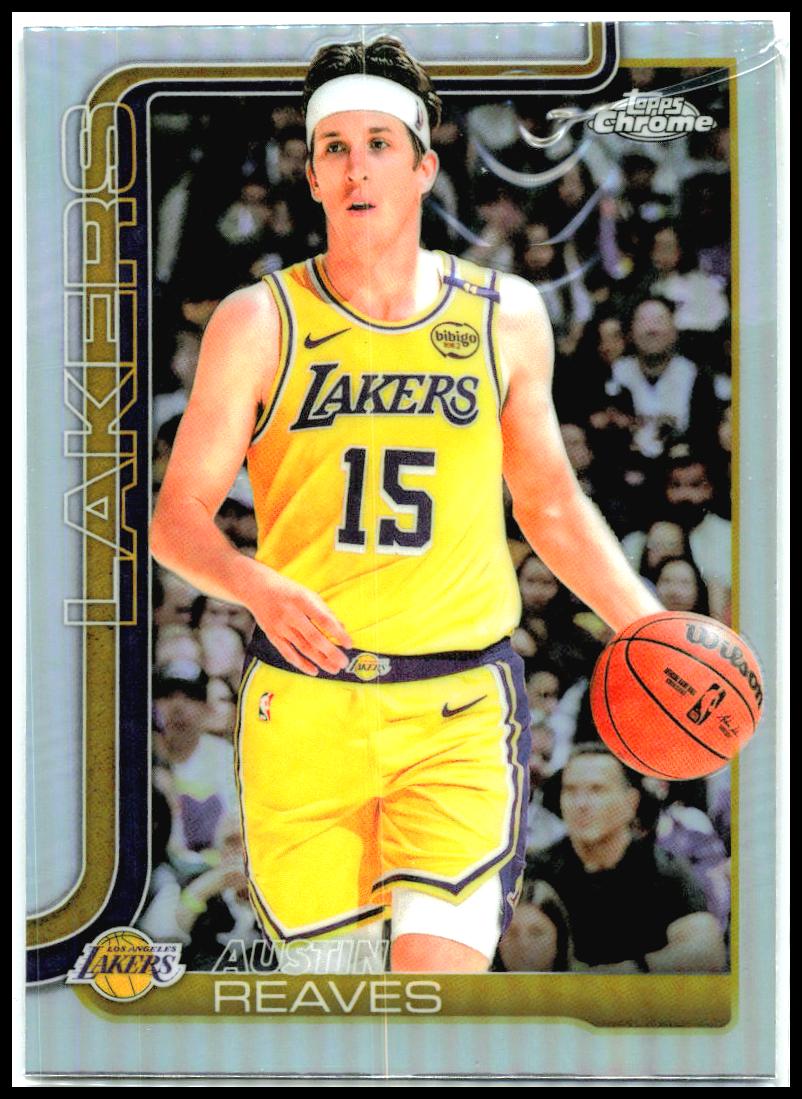 2025-26 Topps Chrome Refractor #126 Austin Reaves North Carolina Tar Heels