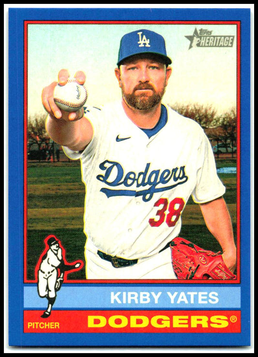 2025 HERITAGE HIGH NUMBER Blue #649 Kirby Yates Los Angeles Dodgers