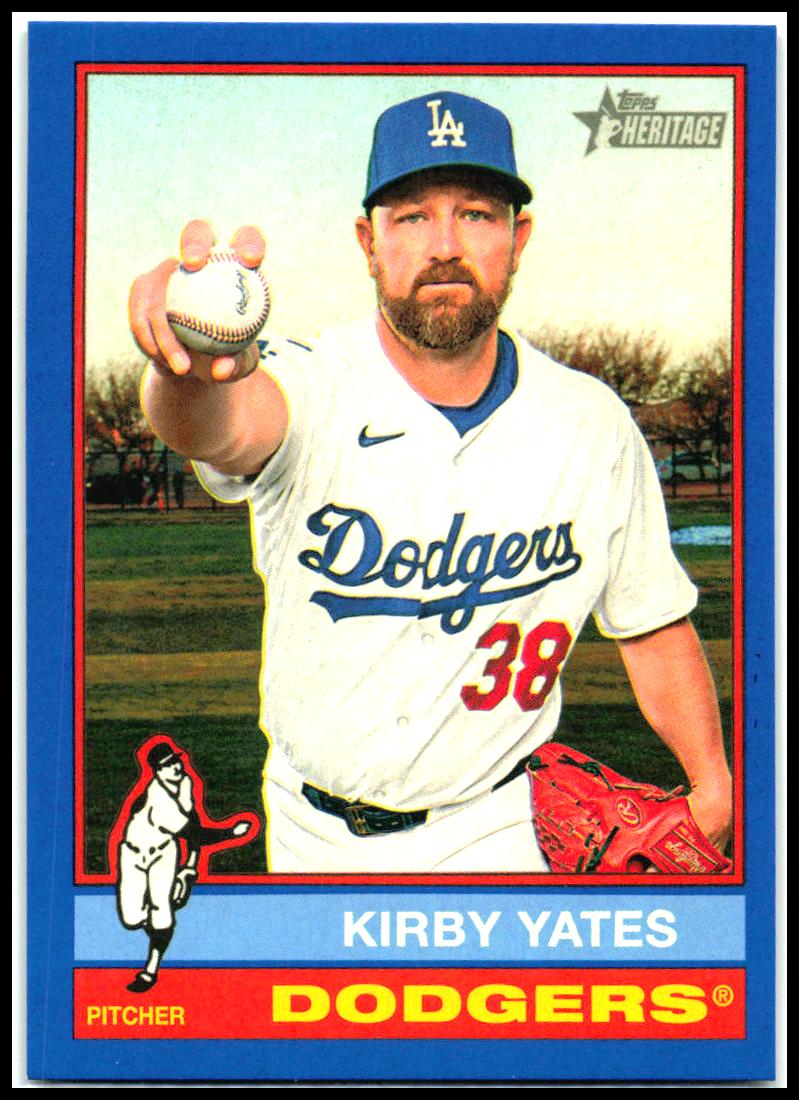 2025 HERITAGE HIGH NUMBER Blue #649 Kirby Yates Los Angeles Dodgers