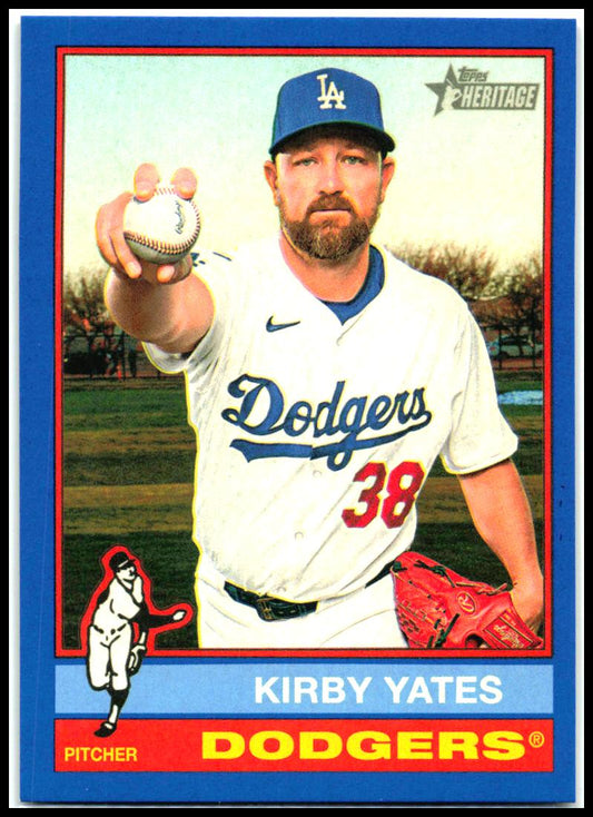 2025 HERITAGE HIGH NUMBER Blue #649 Kirby Yates Los Angeles Dodgers