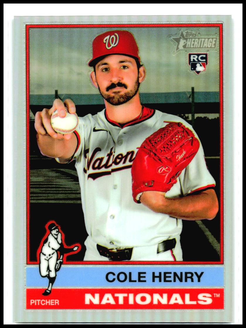 2025 HERITAGE HIGH NUMBER Chrome Refractor #697 Cole Henry