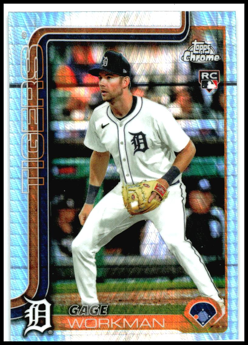 2025 Topps Chrome Update Prism Refractors #USC21 Gage Workman Rookie Tigers