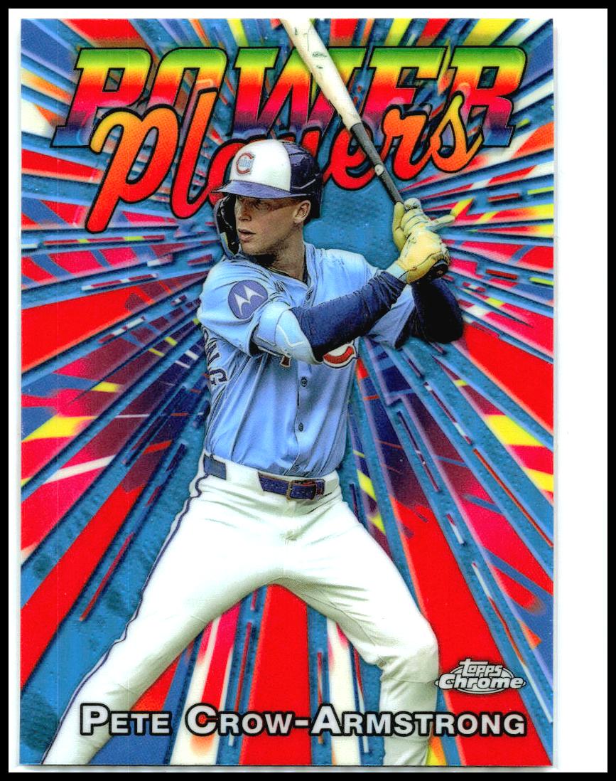 2025 Topps Chrome Update Power Players #PP-44 Pete Crow-Armstrong Chicago Cubs