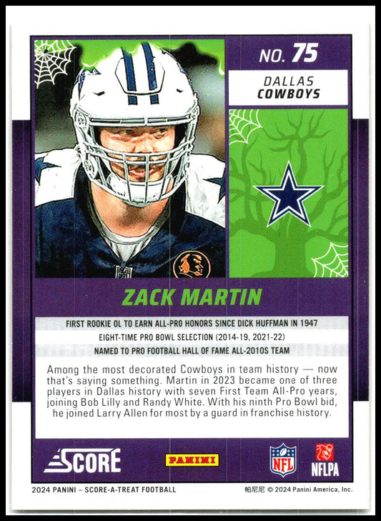 2024 Score-A-Treat #75 Zack Martin Dallas Cowboys