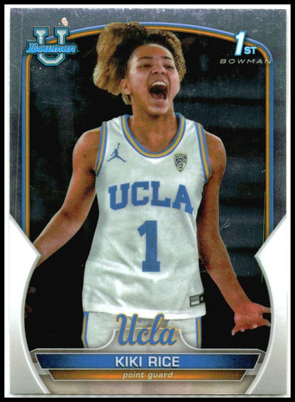 2022-23 Bowman University Chrome #24 Kiki Rice UCLA Bruins