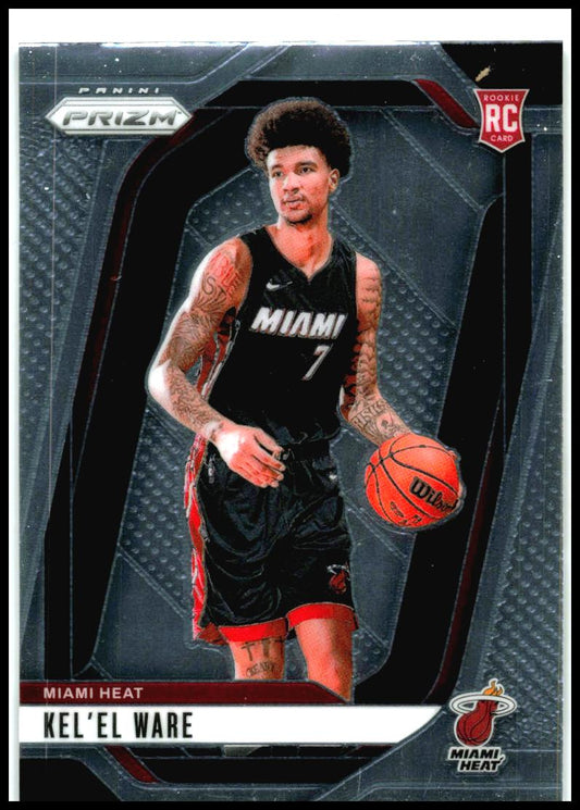 2024-25 Panini Prizm #248 Kel'el Ware Rookie Miami Heat