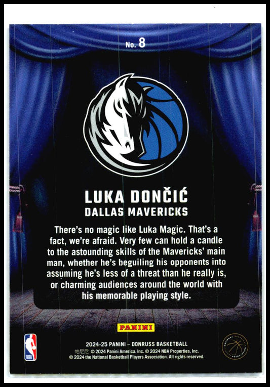 2024-25 Donruss Magicians #8 Luka Doncic Dallas Mavericks
