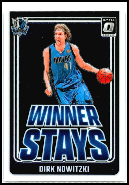 2024-25 Donruss Optic Winner Stays #13 Dirk Nowitzki Dallas Mavericks