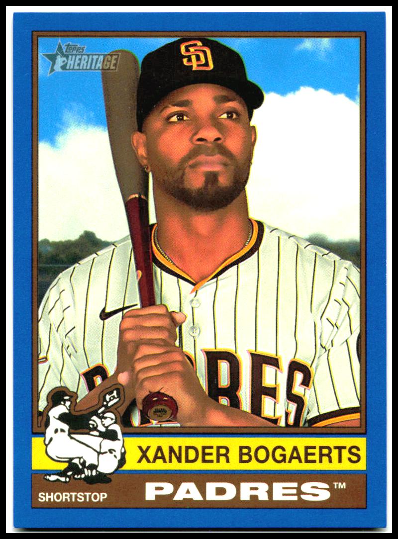 Topps Heritage Blue #18 Xander Bogaerts Paders