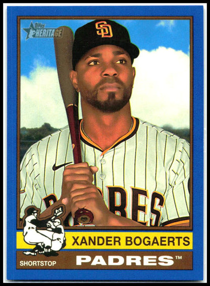 Topps Heritage Blue #18 Xander Bogaerts Paders